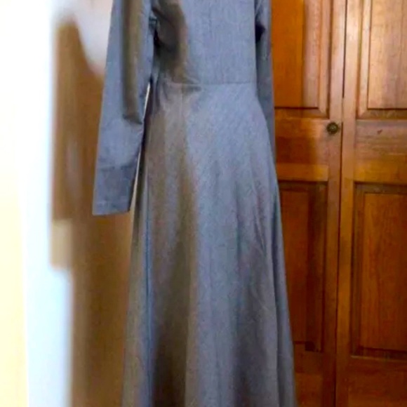 NEW ZARA DEEP V GREY DRESS - Picture 7 of 9
